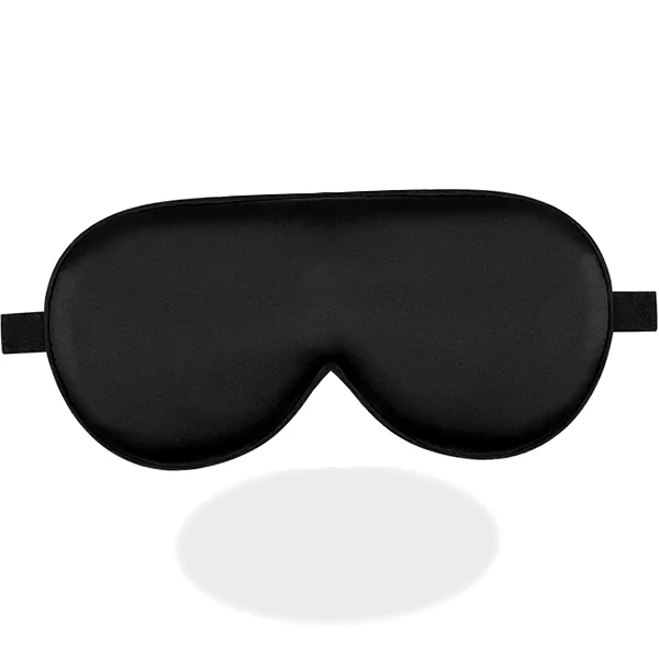 Contoured silk sleep mask offering pressure-free comfort and blackout coverage
